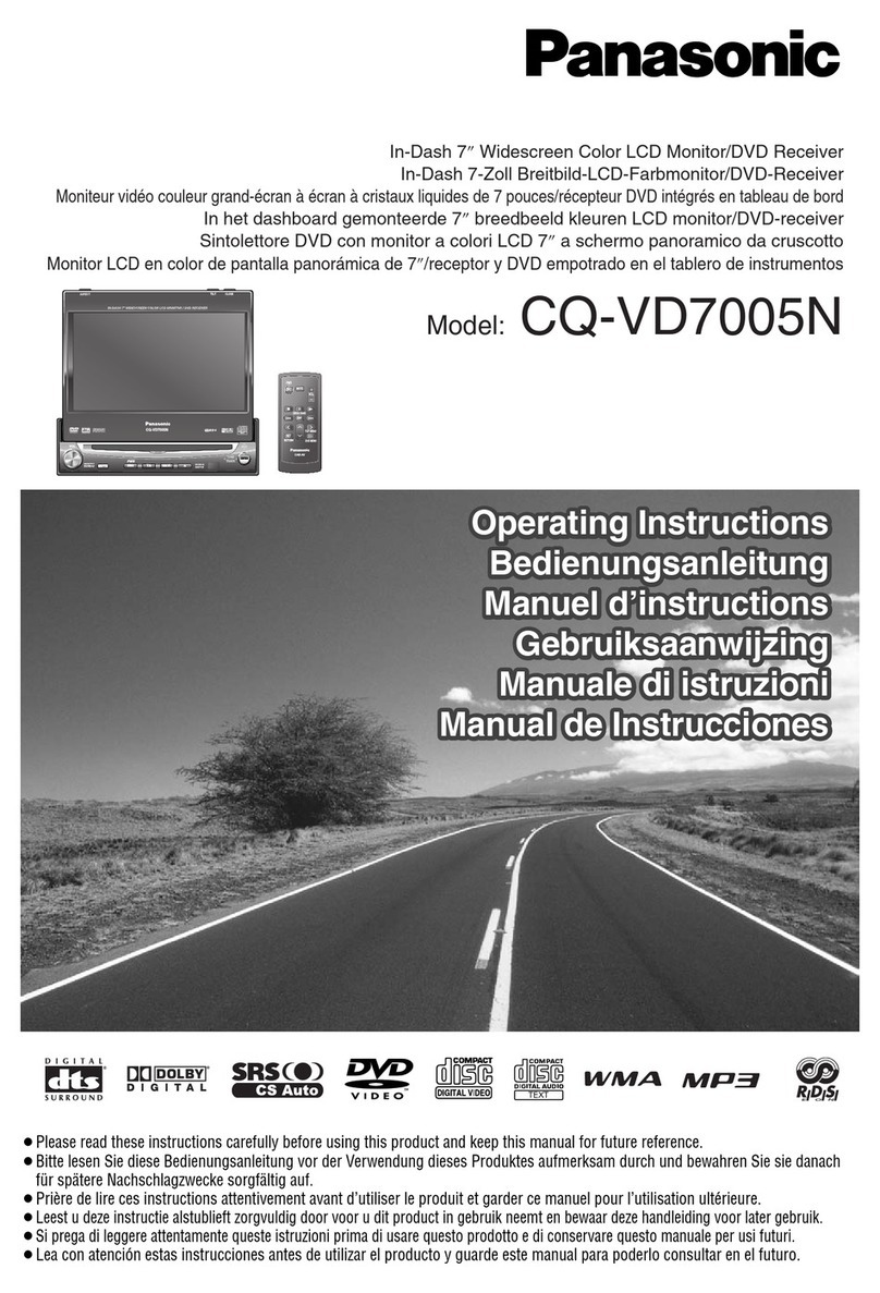 Panasonic CQ-VD7005N operating instructions