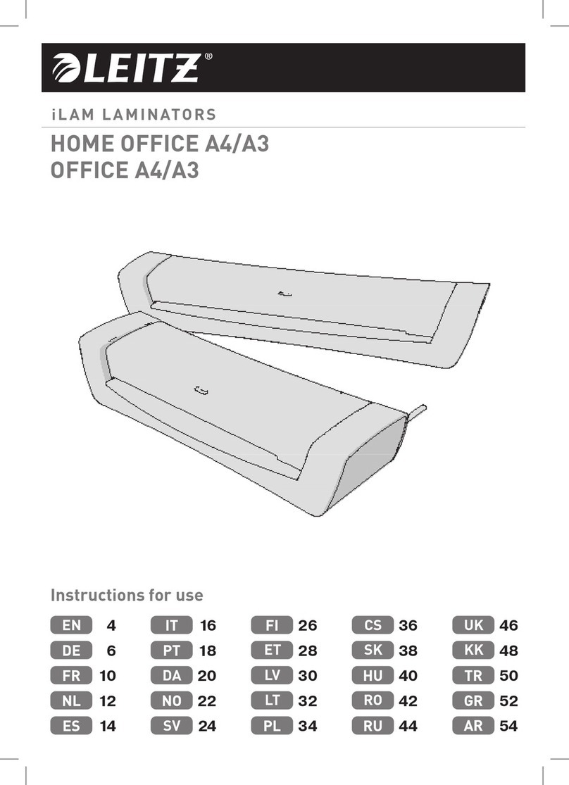 LEITZ iLAM Home Office A4/A3 User manual