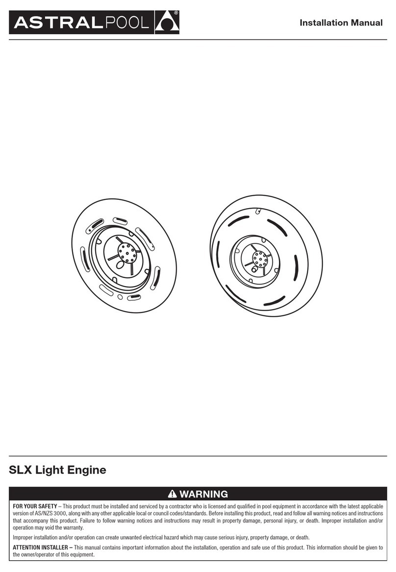 Astral Pool SLX Light Engine User manual