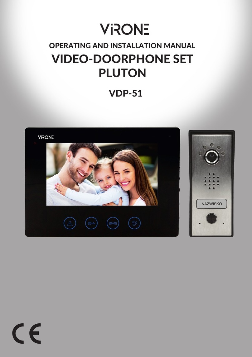 Virone PLUTON OPERATING AND INSTALLATION Manual
