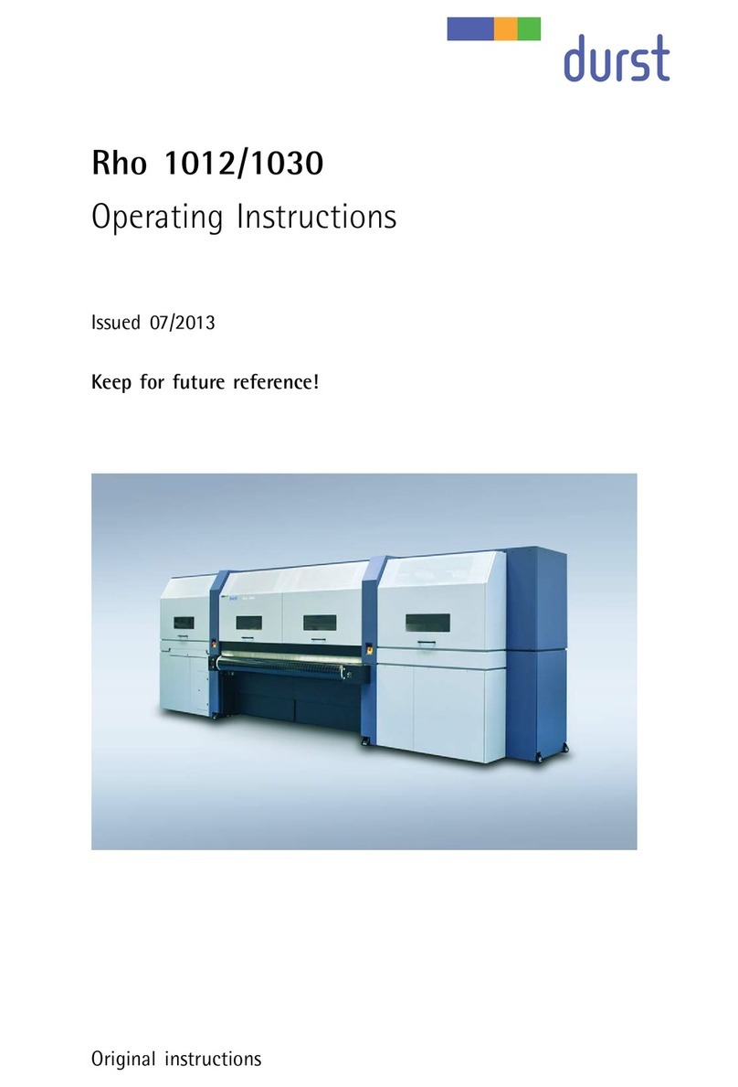 Durst Rho 1012 operating instructions