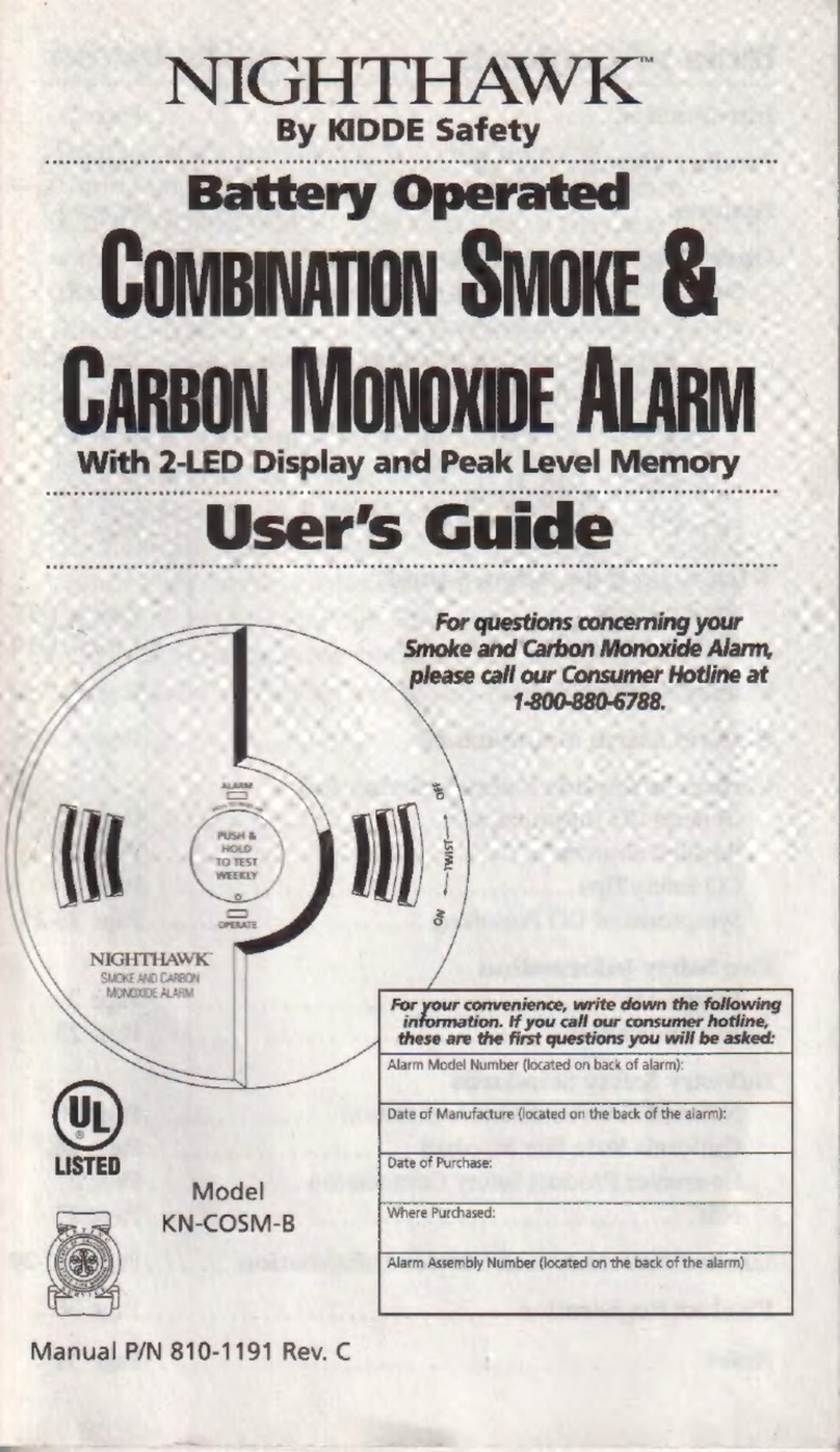 Kidde NIGHTHAWK KN-COSM-B User manual