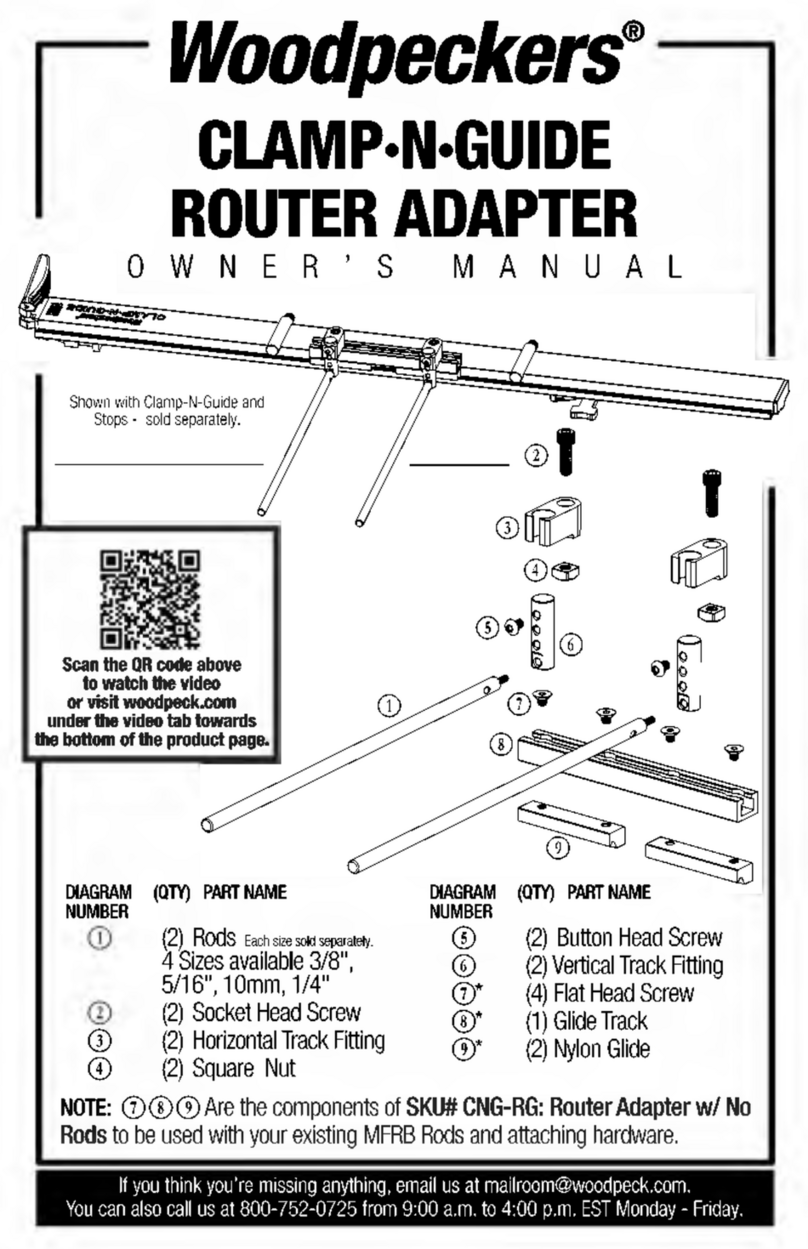 Woodpeckers CLAMP-N-GUIDE owner's manual