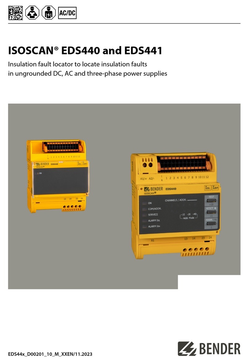 Bender ISOSCAN W Series User manual