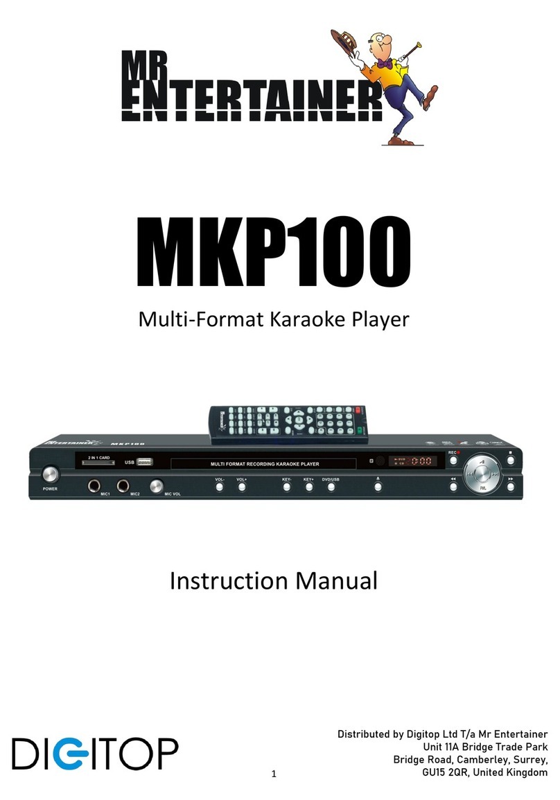 DIGITOP MR ENTERTAINER MKP100 User manual