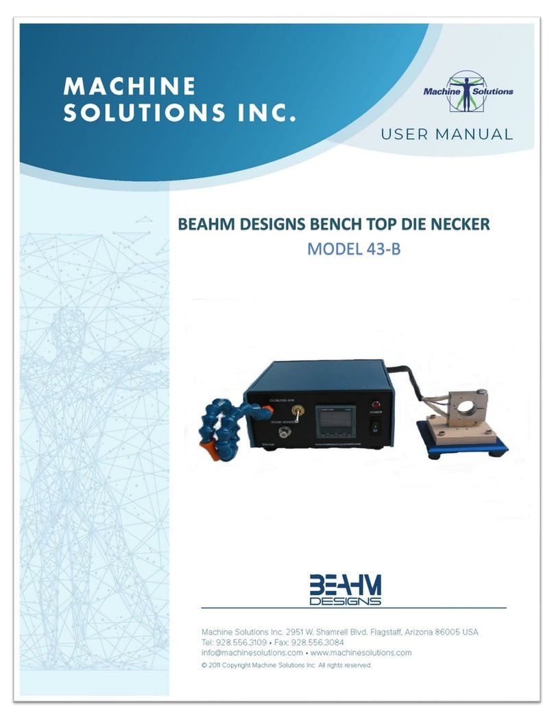 MACHINE SOLUTIONS BEAHM DESIGNS 43-B user manual MACHINE SOLUTIONS BEAHM DESIGNS 43-B user manual