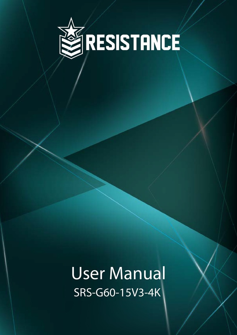 RESISTANCE SRS-G60-15V3-4K user manual