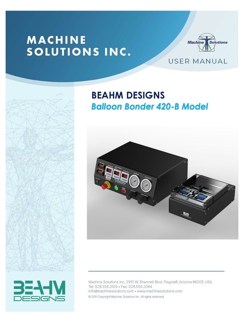 MACHINE SOLUTIONS BEAHM DESIGNS 420-B User manual