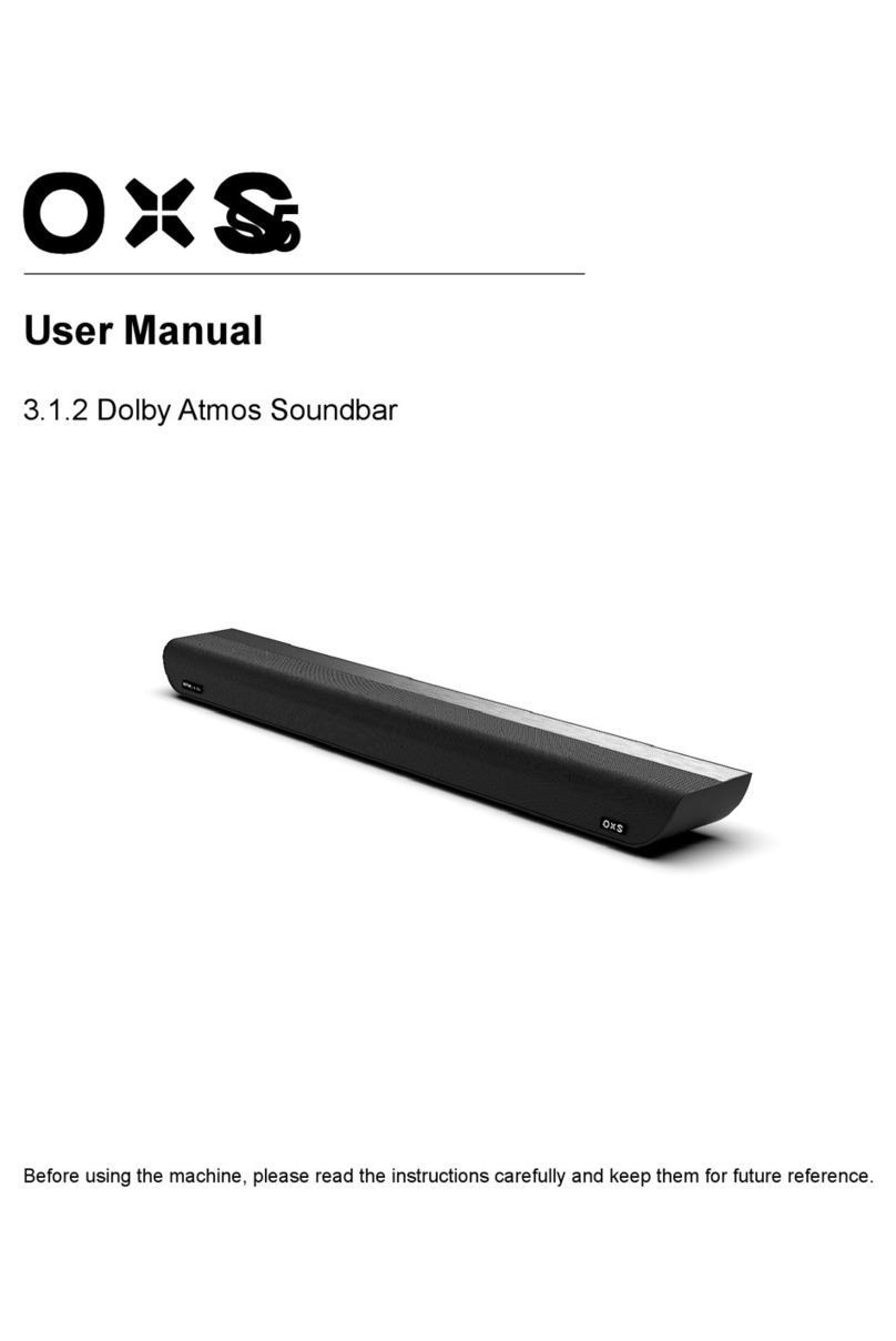 OXS Dolby Atmos S5 user manual