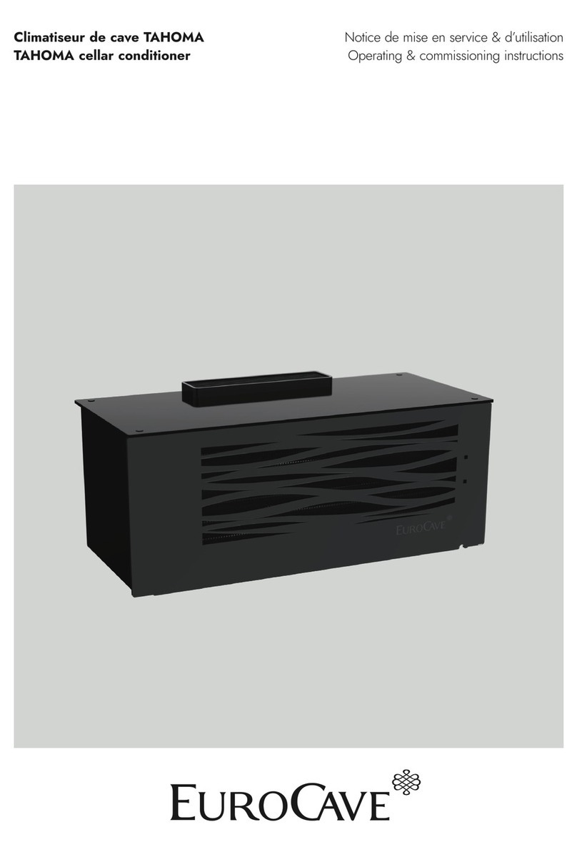 Eurocave TAHOMA Installation and operation manual