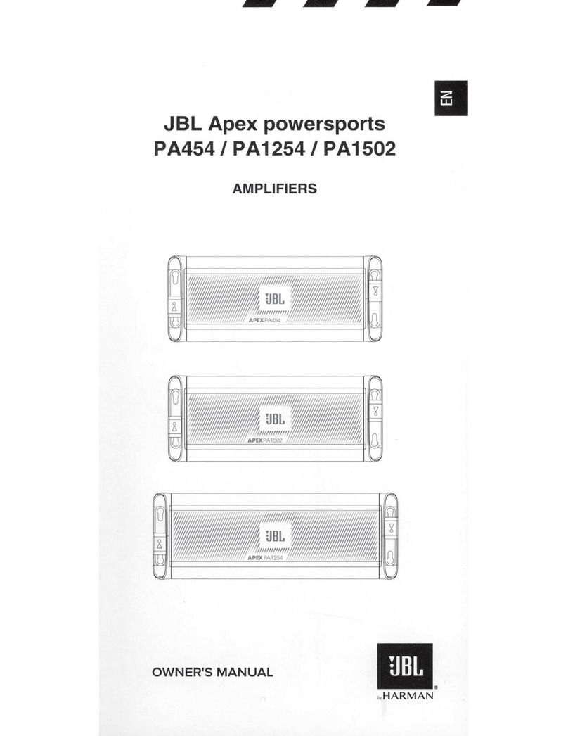 Harman JBL Apex PA454 User manual