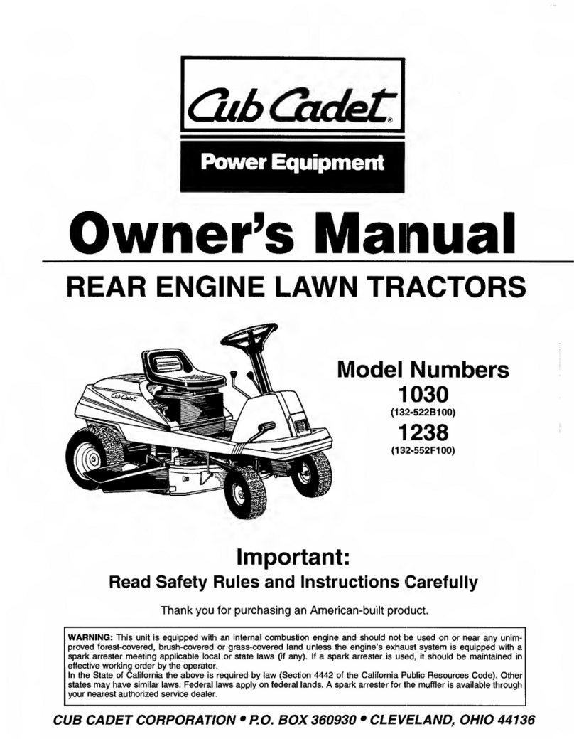 Cub Cadet 1030 User manual