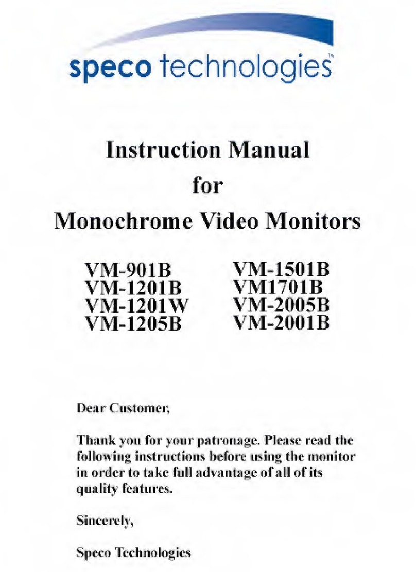 Speco VM-901B User manual