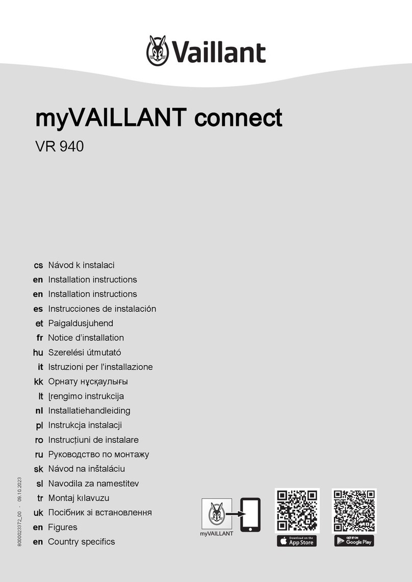 Vaillant myVAILLANT connect VR 940 installation instructions
