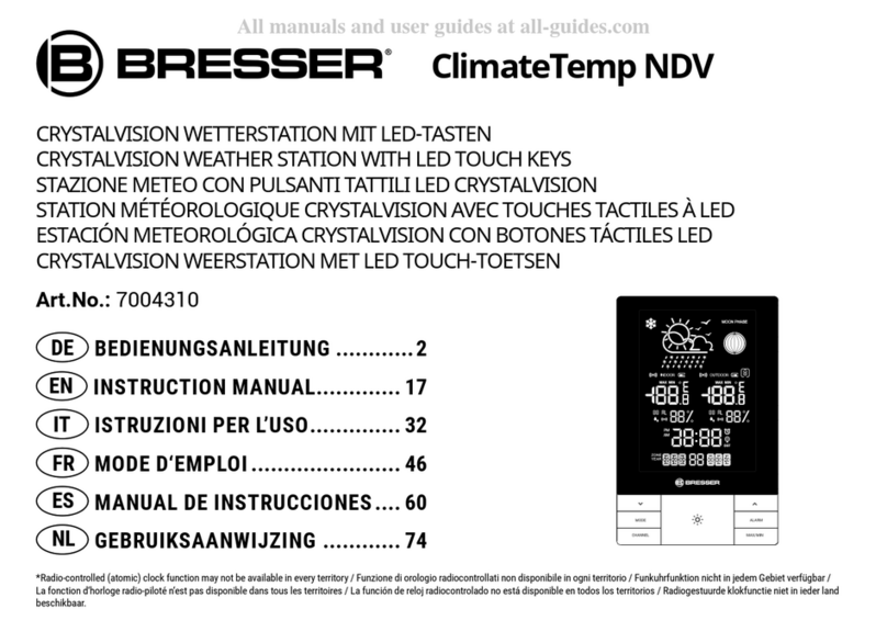 Bresser CRYSTALVISION ClimateTemp NDV User manual