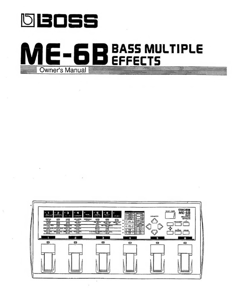 BOSSCO ME-6B User manual