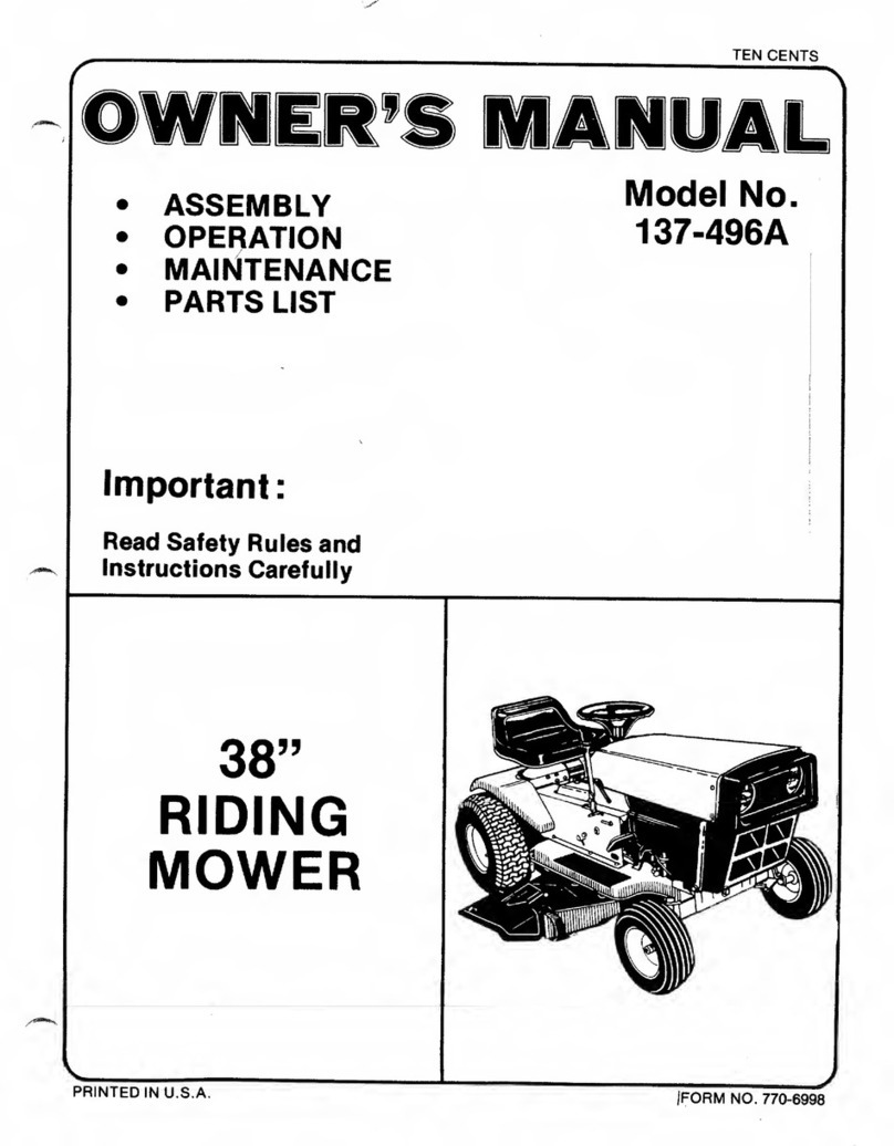 MTD 137-496A owner's manual