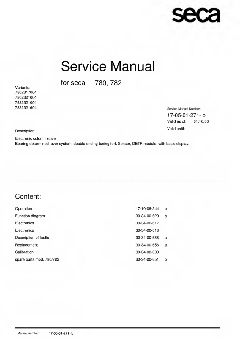 Seca 780 Service manual