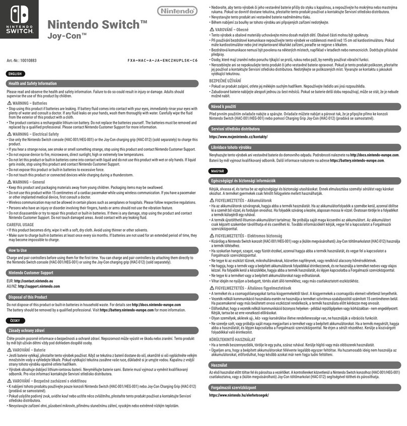 Nintendo Switch Joy-Con manual