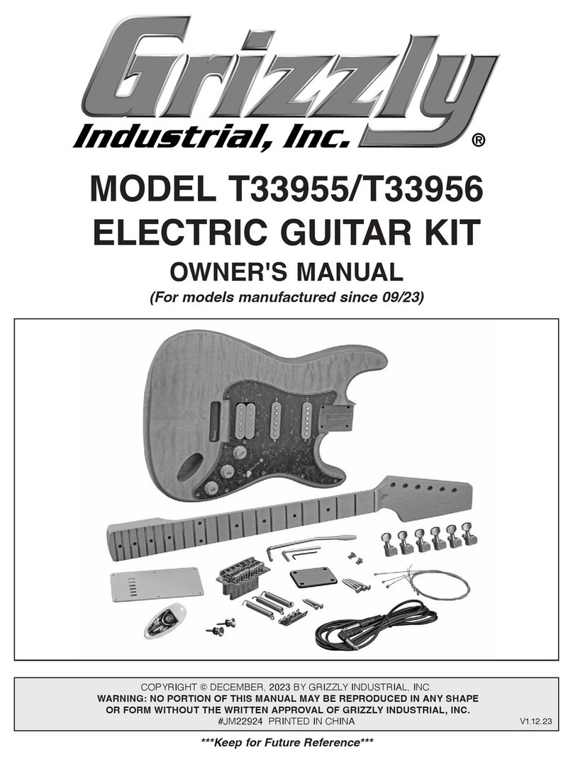 Grizzly T33955 owner's manual