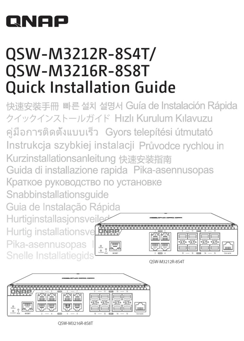 QNAP QSW-M3212R-8S4T Quick installation guide