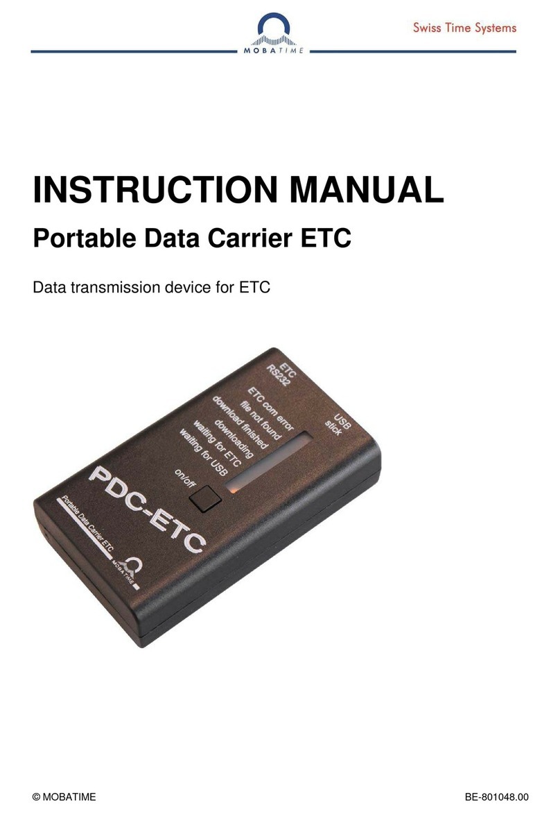 Mobatime Portable Data Carrier ETC instruction manual