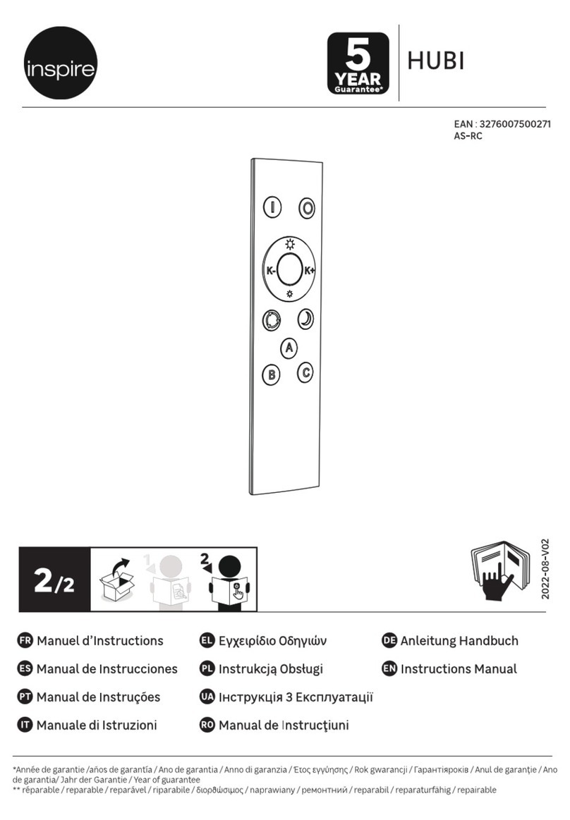 Inspire HUBI instruction manual