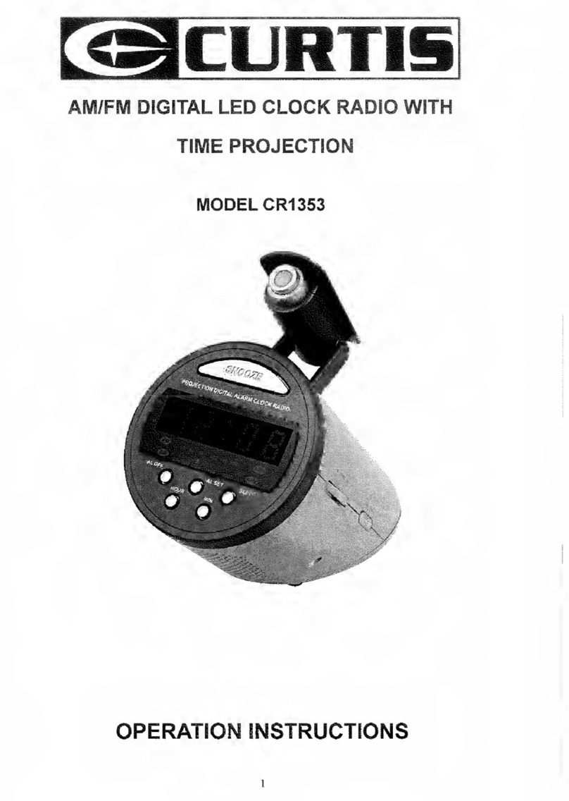Curtis CR1353 Operation instructions