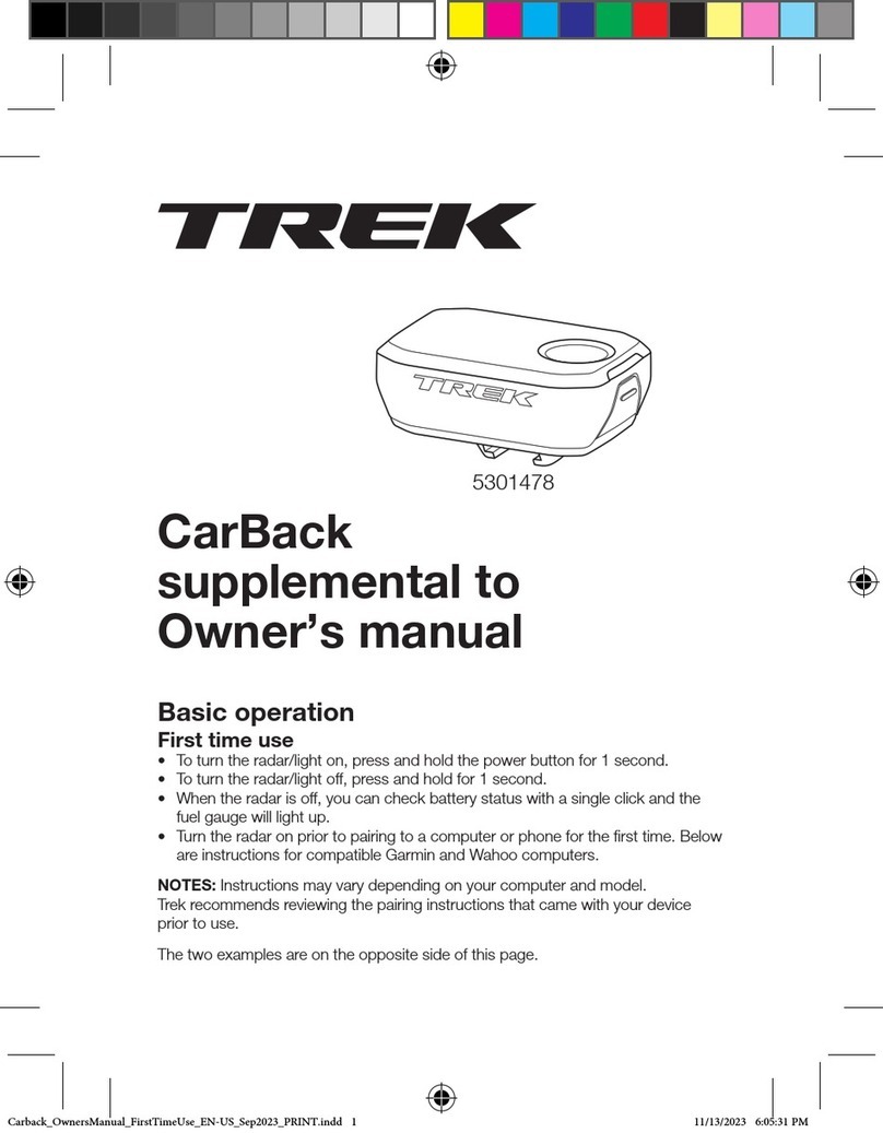 Trek CarBack User manual