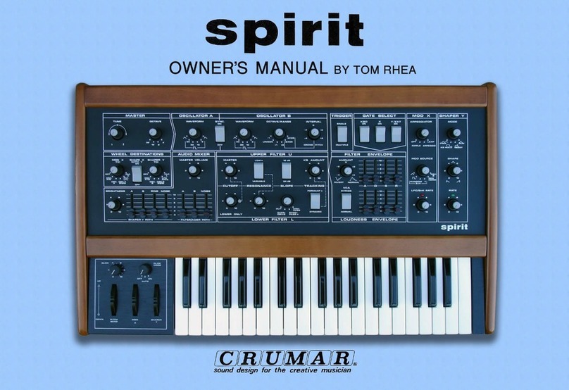 Crumar Spirit User manual
