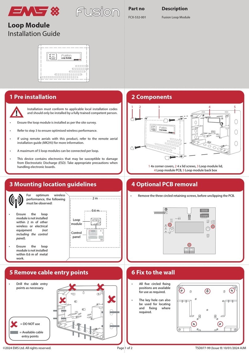 EMS Fusion FCX-532-001 User manual EMS Fusion FCX-532-001 User manual