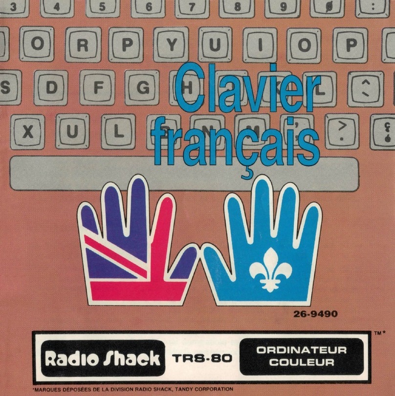 Radio Shack TRS-80 instructions
