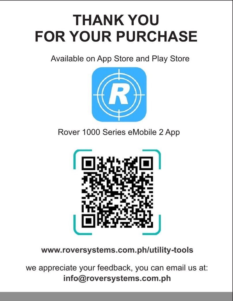 Rover RXD913GNAFD quick guide
