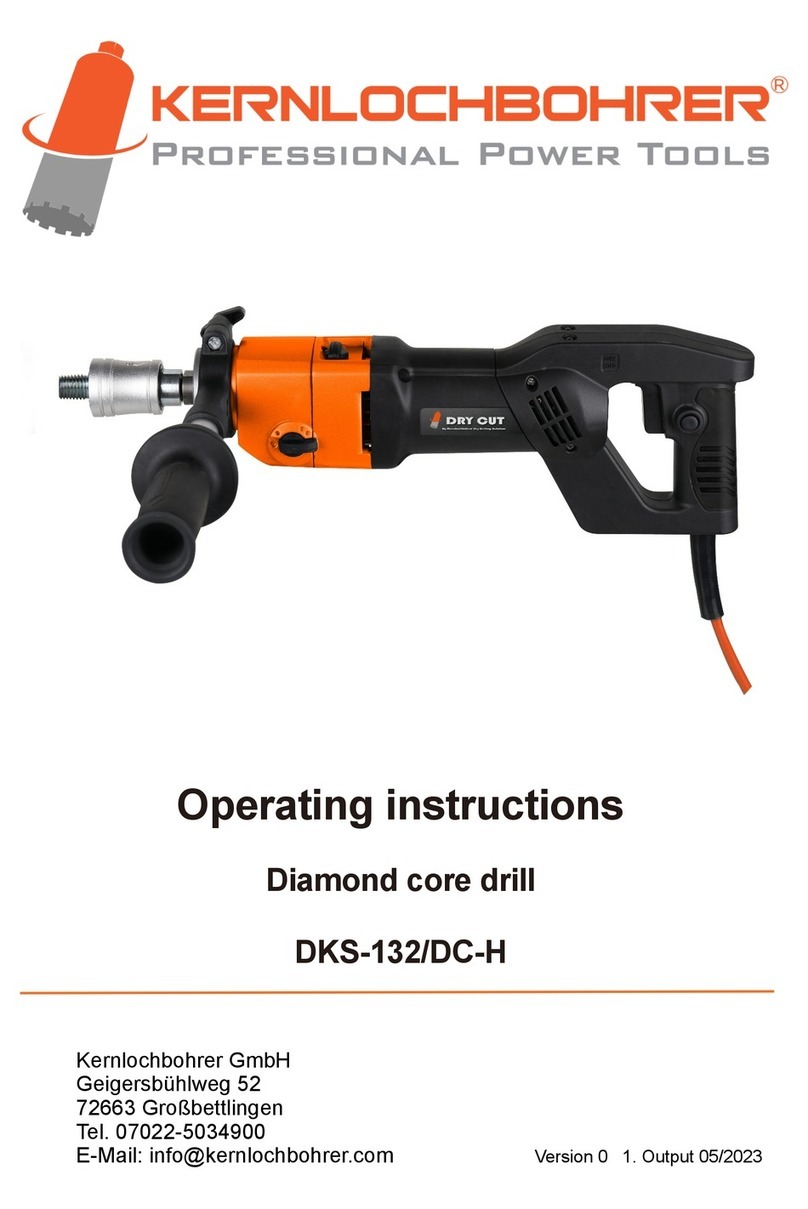 Kernlochbohrer DKS-132/DC-H operating instructions