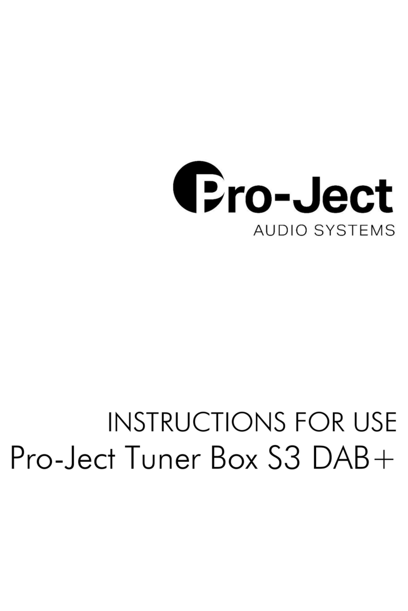 Pro-Ject Audio Systems Tuner Box S3 DAB+ Instructions for use