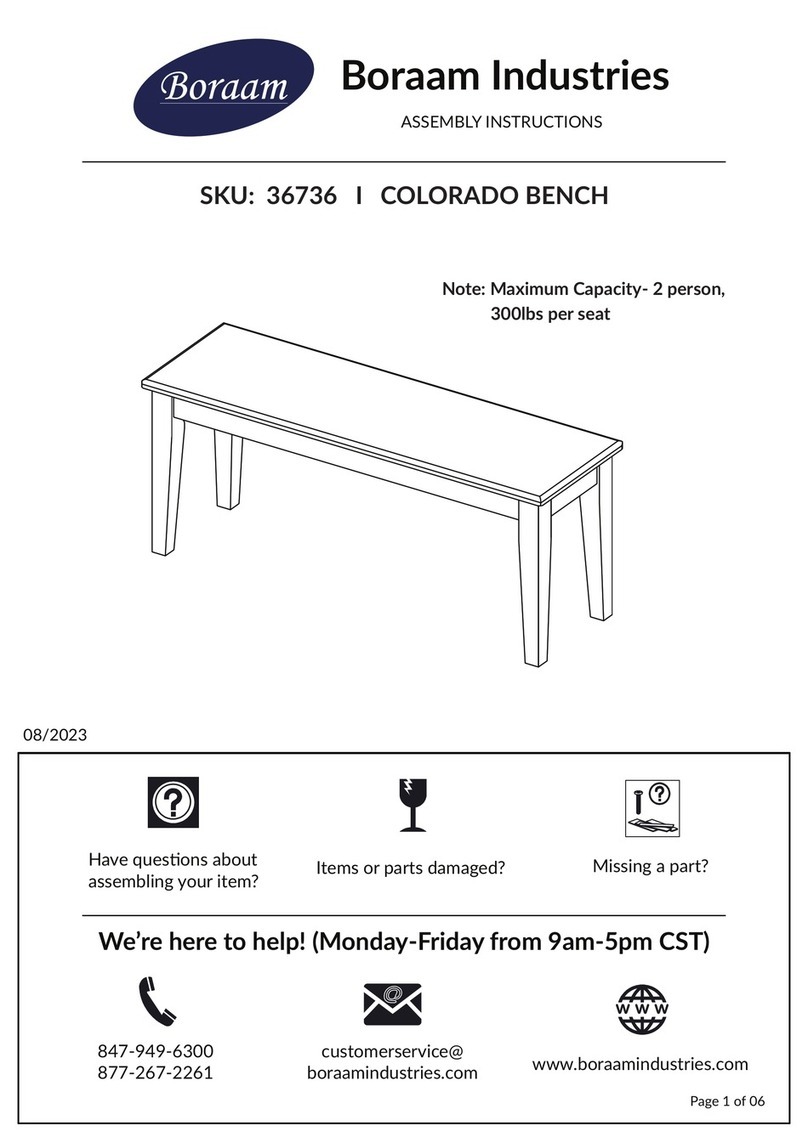 Boraam COLORADO 36736 Assembly instructions