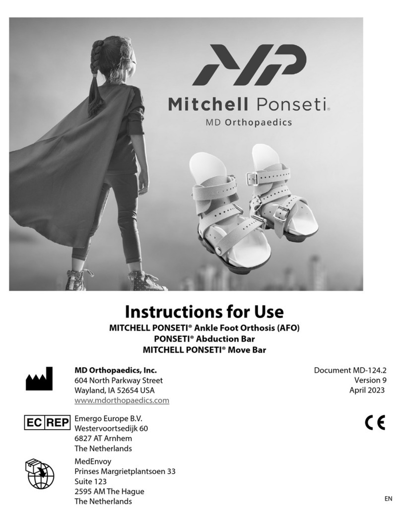 MD Orthopaedics MITCHELL PONSETI AFO User manual