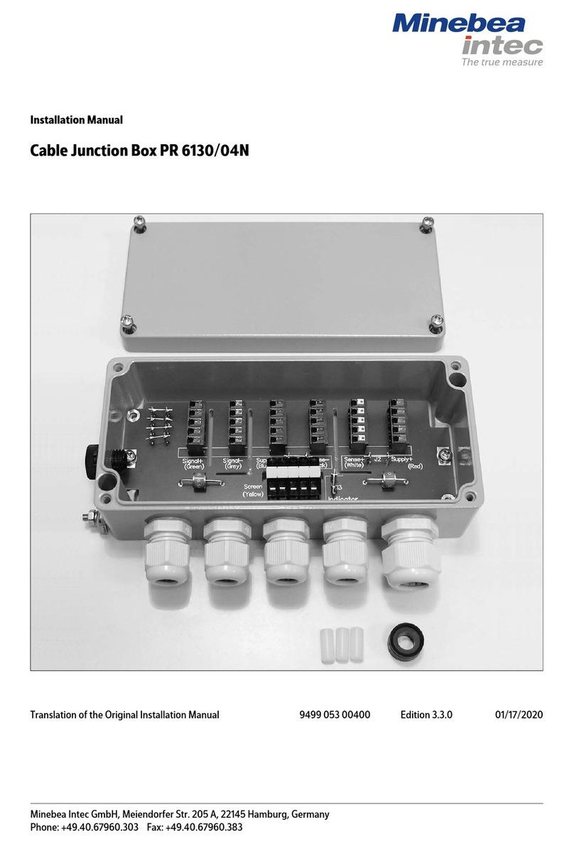Minebea Intec PR 6130/04N installation manual
