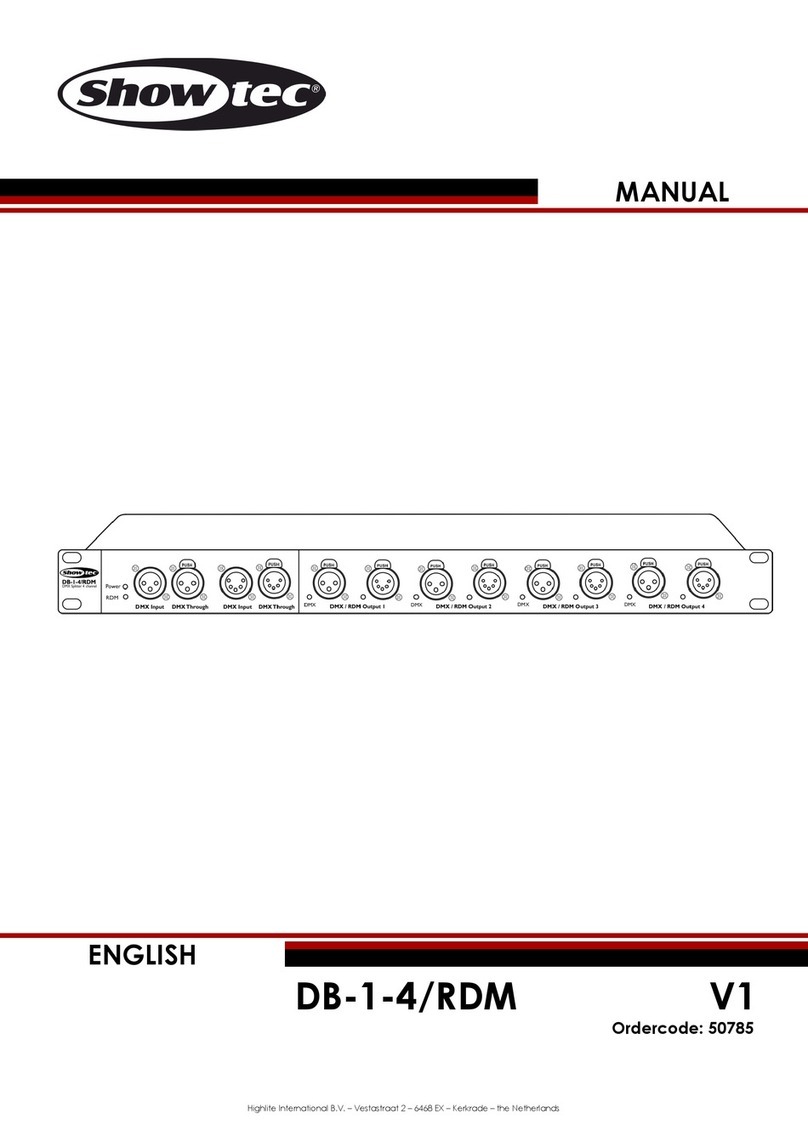 Show Tec DB-1-4/RDM manual