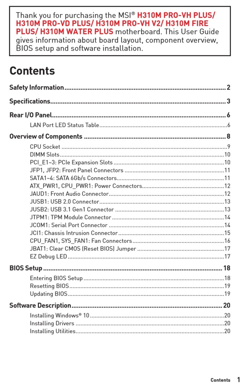 MSI H310M PRO-VH PLUS manual