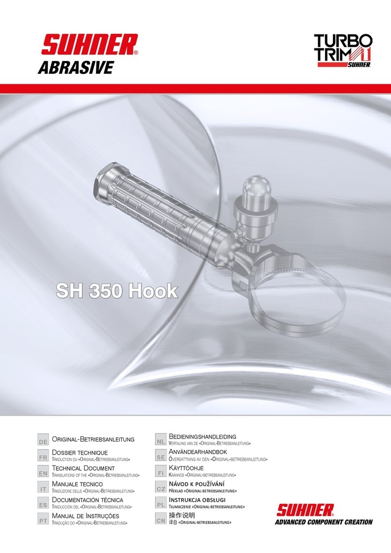 SUHNER ABRASIVE TURBO TRIMU SH 350 Hook Technical document