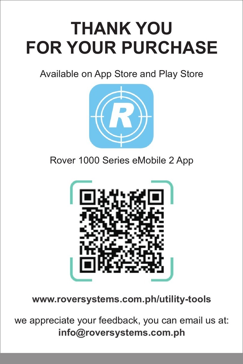 Rover 1000 Series quick guide