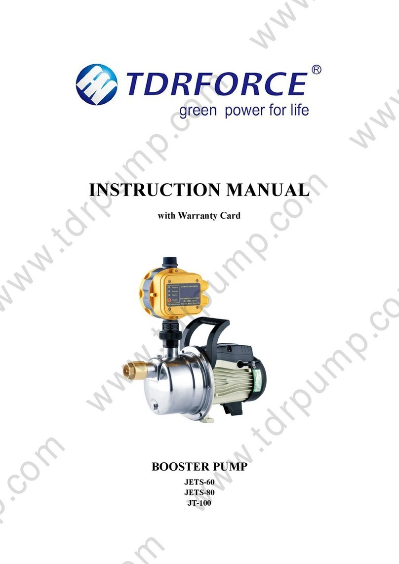 TDRFORCE JETS-60 instruction manual