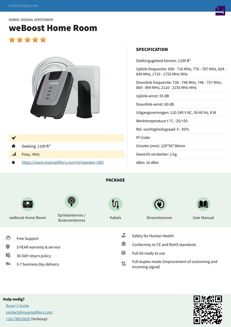 weBoost Home Room User manual