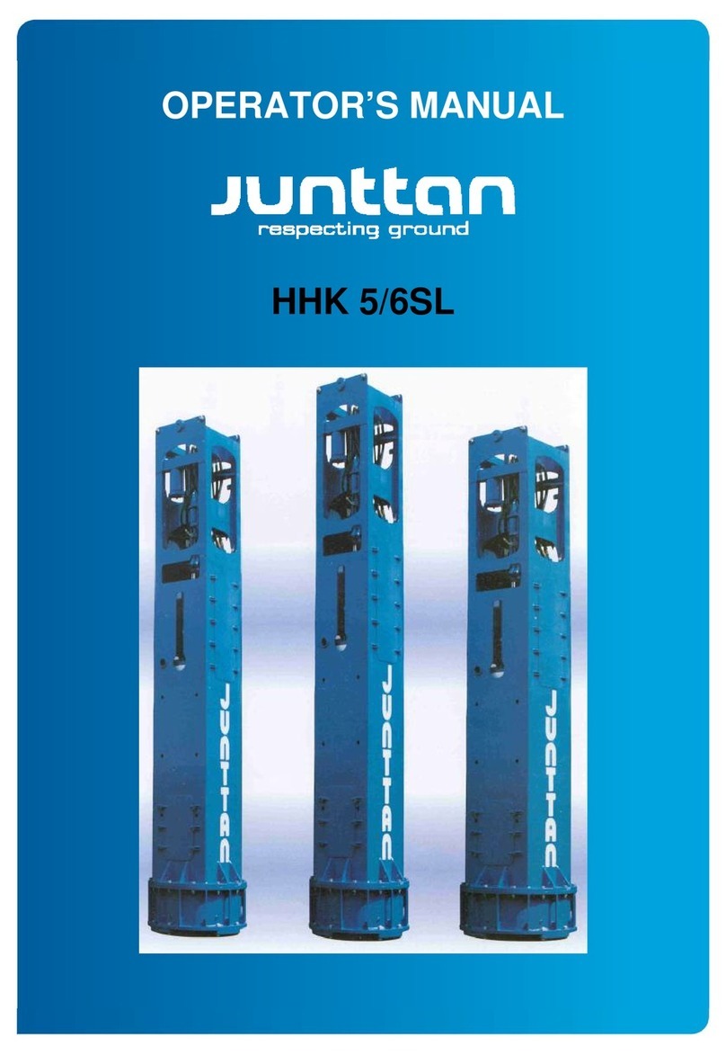 JUNTTAN HHK 5/6SL Operator's manual