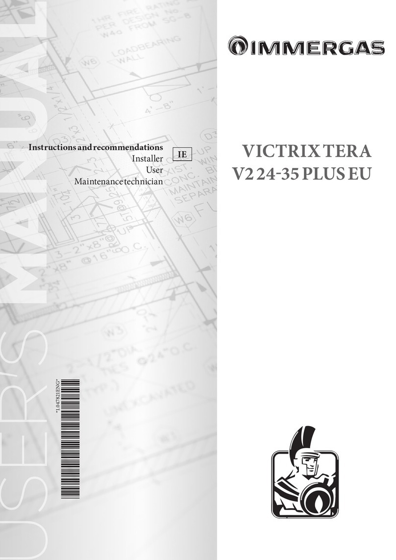 Immergas VICTRIX TERA V2 24 PLUS EU Operating instructions