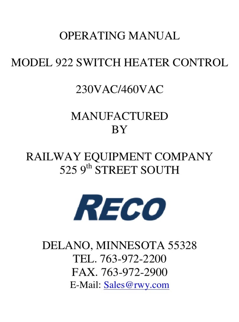 RECO 922 operating manual