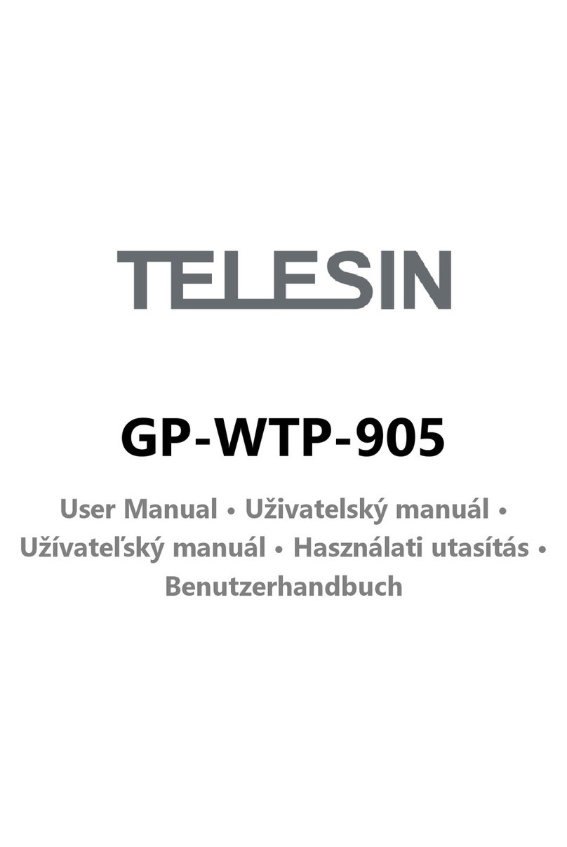 TELESIN GP-WTP-905 user manual