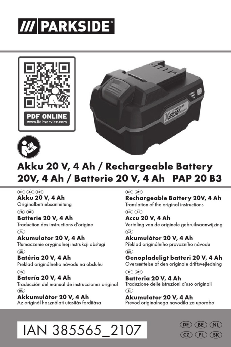 Parkside PAP 20 B3 User manual
