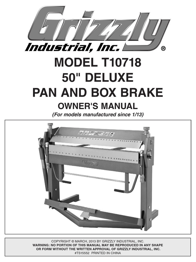 Grizzly T10718 owner's manual